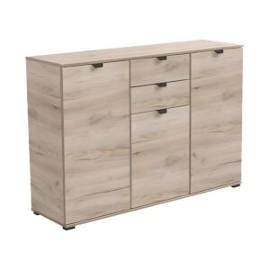 ΚΟΜΟΤΑ-ΜΠΟΥΦΕΣ DUERO 3K2F GREY OAK 135x40x95εκ 1