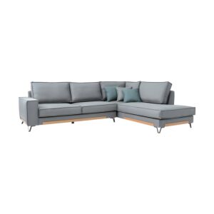 ΚΑΝΑΠΕΣ Loftio ΔΕΞΙΑ ΓΩΝΙΑ ΓΚΡΙ ΧΡΩΜΑ 280x220x95εκ 1
