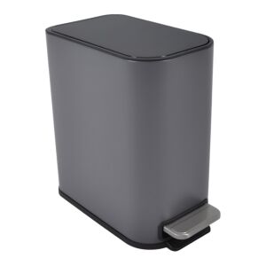 ΚΑΛΑΘΙ ΜΠΑΝΙΟΥ BELLO 5lt SOFT CLOSE SLIM ΜΕΤΑΛΛΙΚΟ ΓΚΡΙ ΜΑΤ ANKOR 1