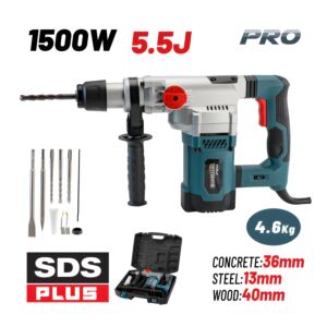 BORMANN Pro BPH4400 Σκαπτικό Περιστροφικό Πιστολέτο SDS-PLUS 1500W,5.5J 1