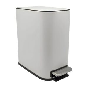 ΚΑΛΑΘΙ ΜΠΑΝΙΟΥ BELLO 5lt SOFT CLOSE SLIM ΜΕΤΑΛΛΙΚΟ ΑΣΠΡΟ ΜΑΤ ANKOR 1