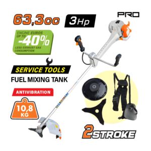 NAKAYAMA PRO PB7700 Θαμνοκοπτικο Βενζινης 63.3Cc 3Hp Με Αντιδονηση 1