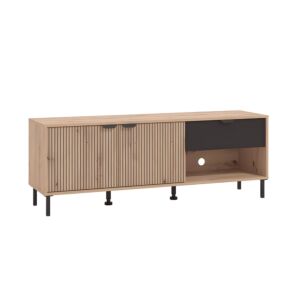 ΕΠΙΠΛΟ ΤΗΛΕΟΡΑΣΗΣ MAYENNE 150 3K1F2V ARTISAN OAK-ΜΑΥΡΟ MAT 151x40x55εκ 1