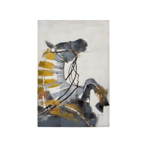 ΚΑΔΡΟ Horse ΜΑΥΡΟ-ΜΠΕΖ-ΓΚΡΙ ΧΡΩΜΑ 120x3x80εκ 1