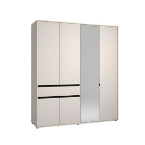 ΝΤΟΥΛΑΠΑ CORBETT 4K1F1O h211 CASHMERE/ΜΑΥΡΟ ΜΑΤ ΧΡΩΜΑ 183x55x211εκ 1