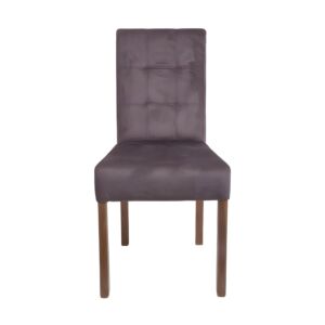 ΚΑΡΕΚΛΑ ΤΡΑΠΕΖΑΡΙΑΣ Τ-12 Domenic ΚΑΦΕ ΥΦΑΣΜΑ GREY OAK ΠΟΔΙΑ 45x45x90εκ 1