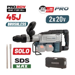BORMANN Pro BBP5320 Κατεδαφιστικό Πιστολέτο Μπαταρίας SDS-MAX Brushless 40V,SOLO 1
