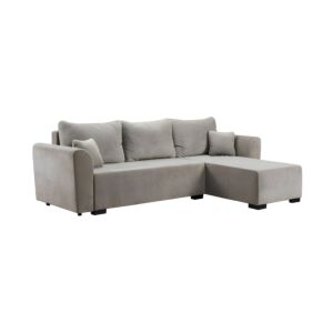 ΓΩΝΙΑΚΟΣ ΚΑΝΑΠΕΣ ΚΡΕΒΑΤΙ Migros ΜΠΕΖ ΧΡΩΜΑ 268x167x80εκ 1
