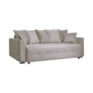 ΚΑΝΑΠΕΣ-ΚΡΕΒΑΤΙ Silva ΜΠΕΖ ΥΦΑΣΜΑ 240x90x88εκ 1