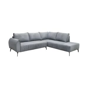 ΚΑΝΑΠΕΣ Velton ΔΕΞΙΑ ΓΩΝΙΑ ΓΚΡΙ ΧΡΩΜΑ 275x225x85εκ 1
