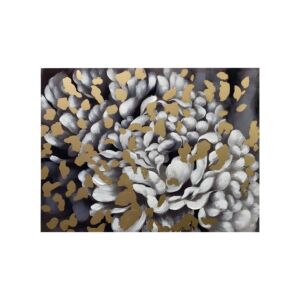 ΠΙΝΑΚΑΣ FLOWER ΣΕ ΚΑΜΒΑ ΜΕ ΞΥΛΙΝΟ ΠΛΑΙΣΙΟ 80x2.3x60εκ 1