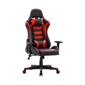 ΚΑΡΕΚΛΑ GAMING SAR-1 ΜΑΥΡΟ-ΚΟΚΚΙΝΟ ΤΕΧΝΟΔΕΡΜΑ 64x53x135εκ 1