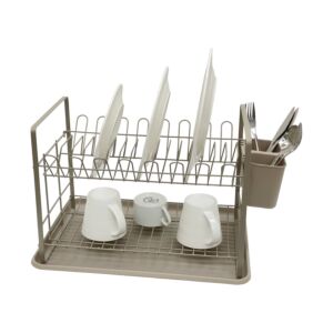 ΠΙΑΤΟΘΗΚΗ ΔΙΩΡΟΦΗ ΜΕΤΑΛΛΙΚΗ ΣΕ TAUPE ΧΡΩΜΑ 48x32x29εκ.ANKOR 1