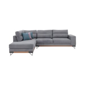 ΚΑΝΑΠΕΣ New Monaco ΑΡΙΣΤΕΡΗ ΓΩΝΙΑ ΓΚΡΙ 300x230x95εκ 1