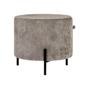 ΣΤΡΟΓΓΥΛΟ ΣΚΑΜΠΟ New Lux ΚΑΦΕ ΧΡΩΜΑ 46x46x43εκ 1