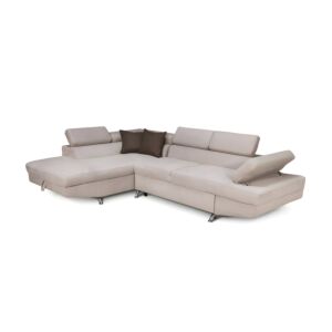 ΚΑΝΑΠΕΣ ΓΩΝΙΑ RIO-M 3+4 ΑΡΙΣΤΕΡΗ TAUPE / ΚΑΦΕ 278x192x79εκ 1