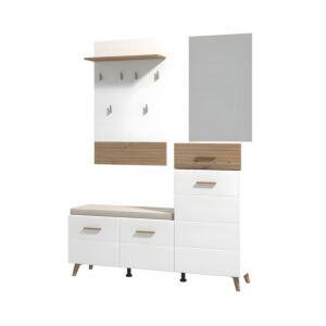 ΕΠΙΠΛΟ ΧΩΛ ΜΕ ΚΑΘΡΕΦΤΗ SEIN ARTISAN-WHITE HIGH GLOSS FOIL 141x35,5x189,5εκ fxtr 1