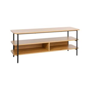 ΜΕΤΑΛΛΙΚΟ ΕΠΙΠΛΟ ΤΗΛΕΟΡΑΣΗΣ FL2504 BLACK OAK ΧΡΩΜΑ 120x36x50εκ 1