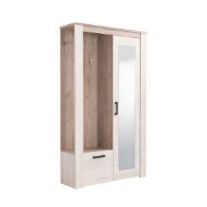 ΕΠΙΠΛΟ ΧΩΛ Kent PS GREY OAK/WHITE OAK 114x36,5x195εκ fxtr 1