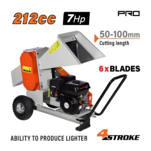 NAKAYAMA Pro GS8700 Κλαδοτεμαχιστής Παραγωγής Προσανάματος Μήκους 5-10cm,7Hp,Μέγιστη Διάμετρος Φ60mm 1