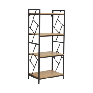 ΜΕΤΑΛΛΙΚΗ ΡΑΦΙΕΡΑ ΜΕ 4 ΡΑΦΙΑ FL1617 SONOMA ΧΡΩΜΑ 60x40x140εκ 1