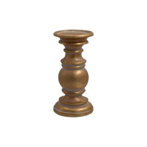 ΚΗΡΟΠΗΓΙΟ POLYRESIN FL39316 ΧΡΥΣΟ-ΛΕΥΚΟ ΧΡΩΜΑ 10x21εκ 1