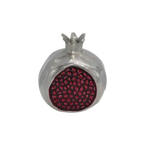 ΜΕΤΑΛΛΙΚΟ ΔΙΑΚΟΣΜΗΤΙΚΟ ΡΟΔΙ Pomegranate ΝΙΚΕΛ-ΚΟΚΚΙΝΟ ΧΡΩΜΑ 8x10x11εκ 1