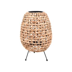 ΦΑΝΑΡΙ ΨΑΘΙΝΟ ΜΕ ΜΕΤΑΛΛΙΚΑ ΠΟΔΙΑ Boho FL007 ΦΥΣΙΚΟ ΧΡΩΜΑ 26x40εκ 1
