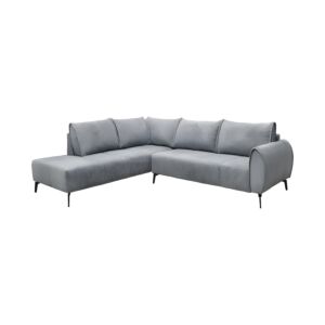 ΚΑΝΑΠΕΣ Velton ΑΡΙΣΤΕΡΗ ΓΩΝΙΑ ΓΚΡΙ ΧΡΩΜΑ 275x225x85εκ 1