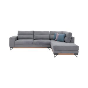 ΚΑΝΑΠΕΣ New Monaco ΔΕΞΙΑ ΓΩΝΙΑ ΓΚΡΙ 300x230x95εκ 1