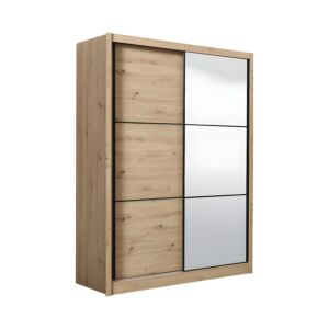ΝΤΟΥΛΑΠΑ NAVARA 165 ΜΕ ΚΑΘΡΕΦΤΗ ARTISAN OAK 166x60x215,5 1