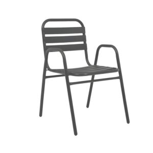 ΜΕΤΑΛΛΙΚΗ ΠΟΛΥΘΡΟΝΑ ΚΗΠΟΥ 004 ΓΚΡΙ 53x58x78εκ 1