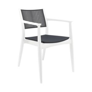 ΚΑΡΕΚΛΑ ΕΞΟΧΗΣ Best ΛΕΥΚΟ ΜΕ ΑΝΘΡΑΚΙ ΧΡΩΜΑ 57,5x55x80εκ 1