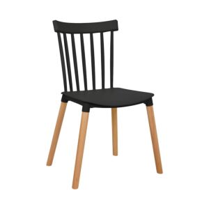 ΚΑΡΕΚΛΑ ΤΡΑΠΕΖΑΡΙΑΣ Rubina ΜΑΥΡΟ ΧΡΩΜΑ 51x50x84εκ 1