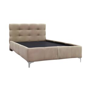 ΚΡΕΒΑΤΙ ΜΕ ΠΑΤΩΜΑ SALVADOR ΜΠΕΖ ΧΡΩΜΑ 170x220x110εκ 1