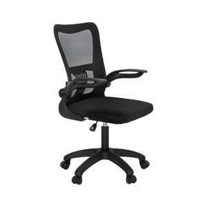 ΚΑΡΕΚΛΑ ΓΡΑΦΕΙΟΥ FL611 ΜΑΥΡΟ ΧΡΩΜΑ 57x54x106εκ 1