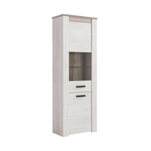 ΒΙΤΡΙΝΑ Kent VS GREY OAK-WHITE OAK 68x36x195εκ knt 1