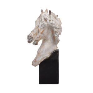ΕΠΙΤΡΑΠΕΖΙΟ ΔΙΑΚΟΣΜΗΤΙΚΟ Horse ΜΠΕΖ-ΚΑΦΕ ΧΡΩΜΑ 14x13x30εκ 1