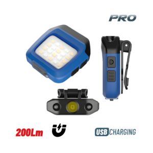 BORMANN Pro BPR6034 Φακός Με Κλιπ Επαναφορτιζόμενος, 200Lm 1