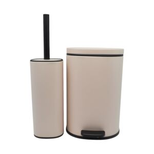 ΣΕΤ ΚΑΛΑΘΙ ΜΠΑΝΙΟΥ 5lt ANYDAY SOFT CLOSE ΚΑΙ ΠΙΓΚΑΛ ΒΟΥΡΤΣΑΚΙ FINGER PRINT PROOF NUDE ΜΑΤ ANKOR 1