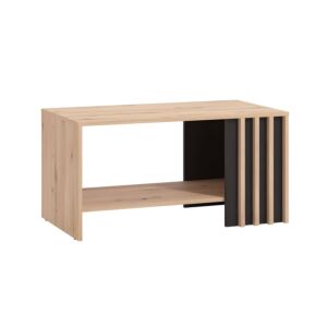 ΤΡΑΠΕΖΑΚΙ ΣΑΛΟΝΙΟΥ LAVAL ARTISAN ΟΑΚ/ΜΑΥΡΟ 90x50x46εκ 1