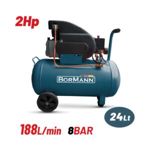 BORMANN BAT5002 Αεροσυμπιεστής Μονομπλόκ, 2Hp,24L,188L/min 1