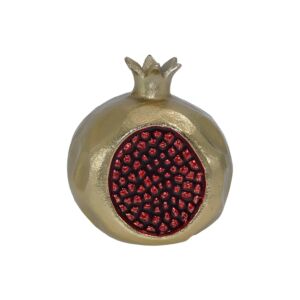 ΜΕΤΑΛΛΙΚΟ ΔΙΑΚΟΣΜΗΤΙΚΟ ΡΟΔΙ Pomegranate ΧΡΥΣΟ-ΚΟΚΚΙΝΟ ΧΡΩΜΑ 13x10x13εκ 1
