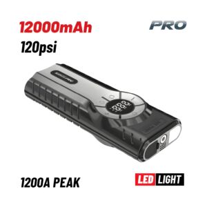 BORMANN Pro ΒΒC1500 Εκκινητής Μπαταρίας Αυτοκινήτου 1200Α, PowerBank 12000mAh,Τρόμπα,LED Φως 1