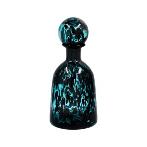 ΓΥΑΛΙΝΟ ΔΙΑΚΟΣΜΗΤΙΚΟ ΜΠΟΥΚΑΛΙ FL1533 ΜΠΛΕ ANIMAL PRINT 15x25εκ 1