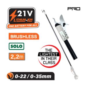 ΝΑΚΑΥΑΜΑ Pro EC1630 Κονταροψάλιδο Σταθερό 21V, 2,2m,Κοπή 22/35mm, 1.9kg, SOLO 1