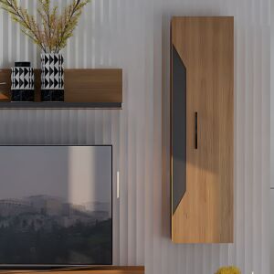 ΒΙΤΡΙΝΑ Jakarta ΜΕ ΚΑΠΛΑΜΑ ΔΡΥΟΣ ΡΟΥΣΤΙΚ 35x32x130εκ 1