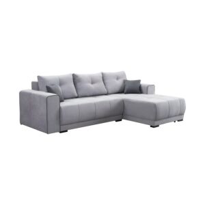 ΚΑΝΑΠΕΣ ΔΕΞΙΑ ΓΩΝΙΑ FIGO ΓΚΡΙ-ΣΚΟΥΡΟ ΓΚΡΙ 274x179x83εκ 1