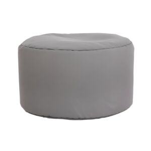 ΣΤΡΟΓΓΥΛΟ ΠΟΥΦ-ΣΚΑΜΠΟ Cube ΓΚΡΙ ΧΡΩΜΑ 60x40εκ 1