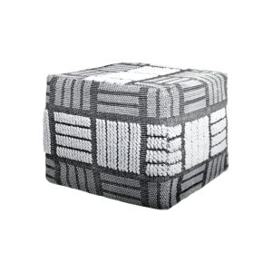 ΔΙΑΚΟΣΜΗΤΙΚΟ ΠΟΥΦ Kiran ΓΚΡΙ ΧΡΩΜΑ 50x50x45εκ 1